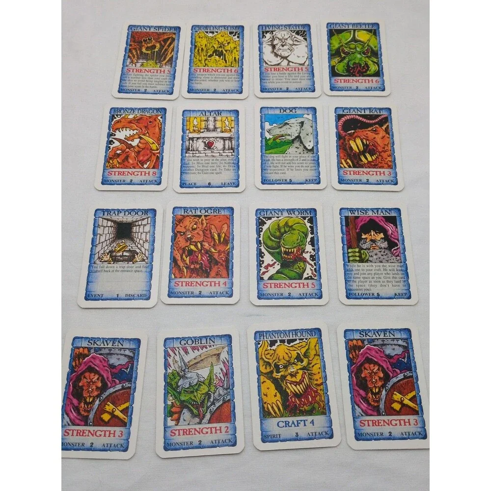 Talisman Third Edition Dungeon Of Doom Set Of Small Cards